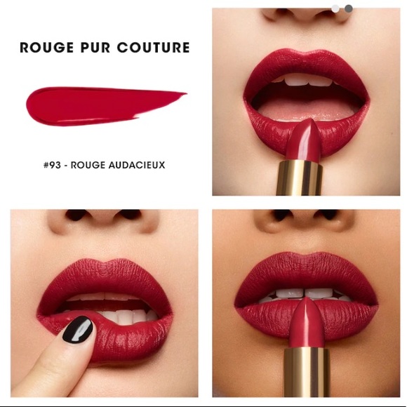 YSL Rouge Pur Couture Satin Lipstick shade 93 Ruby, rouge audacieux - Picture 2 of 6
